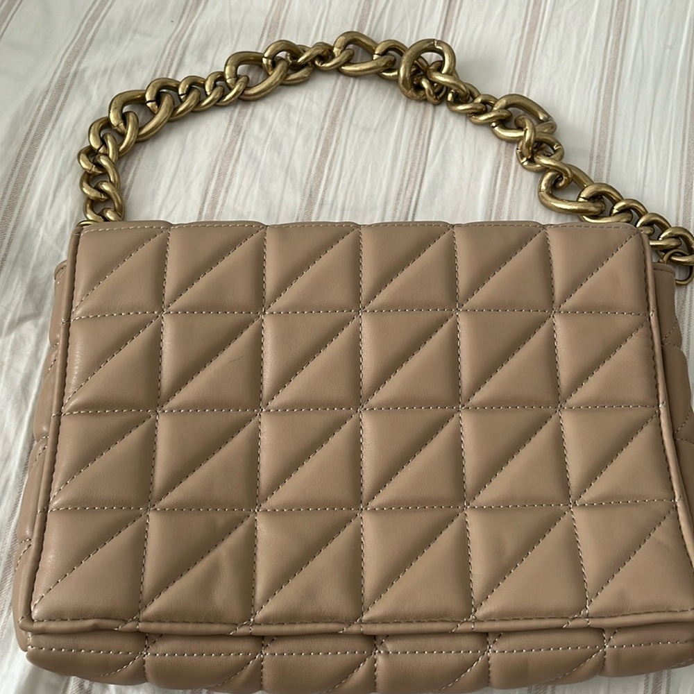 Zara Quilted Shoulder Bag